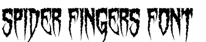 Spider Fingers Font Free