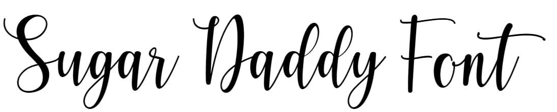 Sugar Daddy Font free