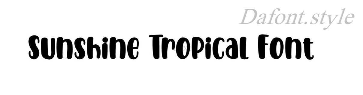 Sunshine Tropical Font free