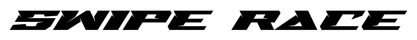 Swipe Race font free
