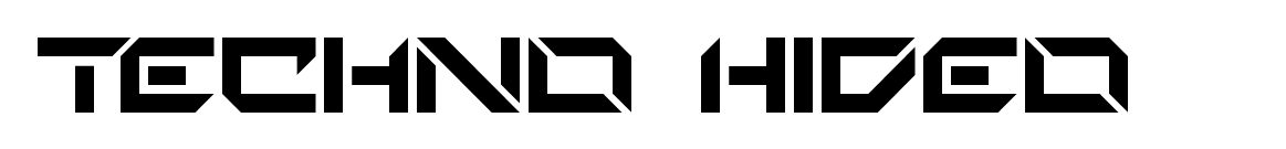 Techno Hideo font free