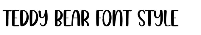Teddy Bear Font free