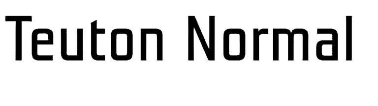 Teuton Normal Font free