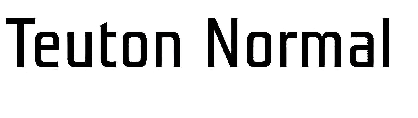 Teuton Normal Font free