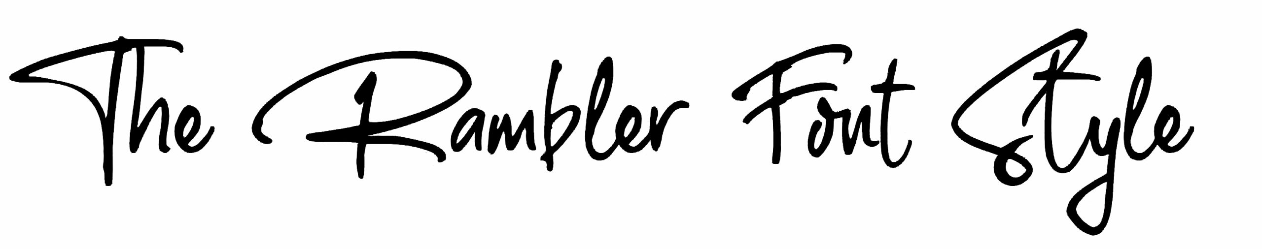 The Rambler Font Free