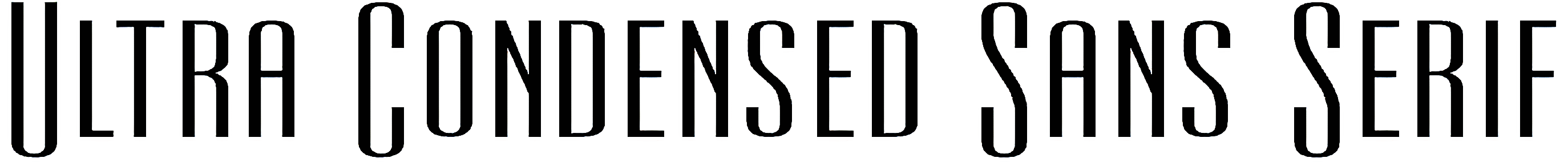 Ultra Condensed Font Free