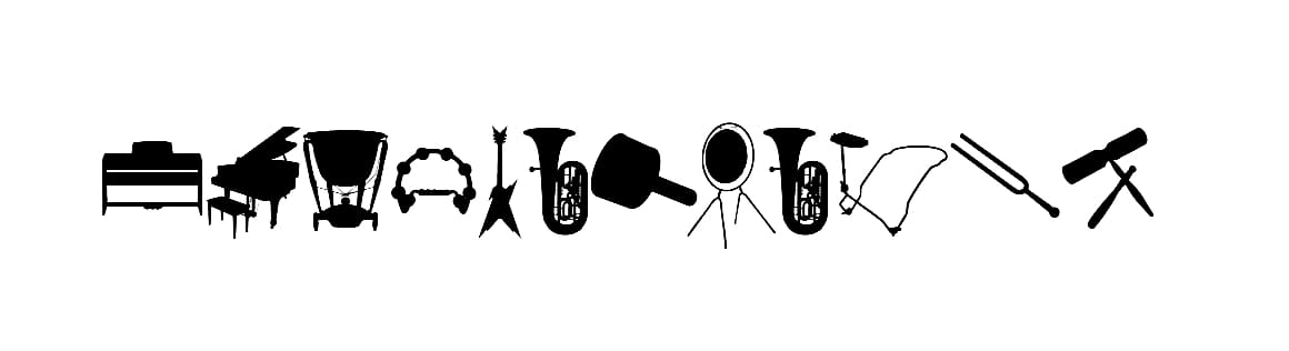 WC Musica Bta font download