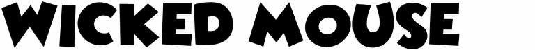 Wicked Mouse font Free