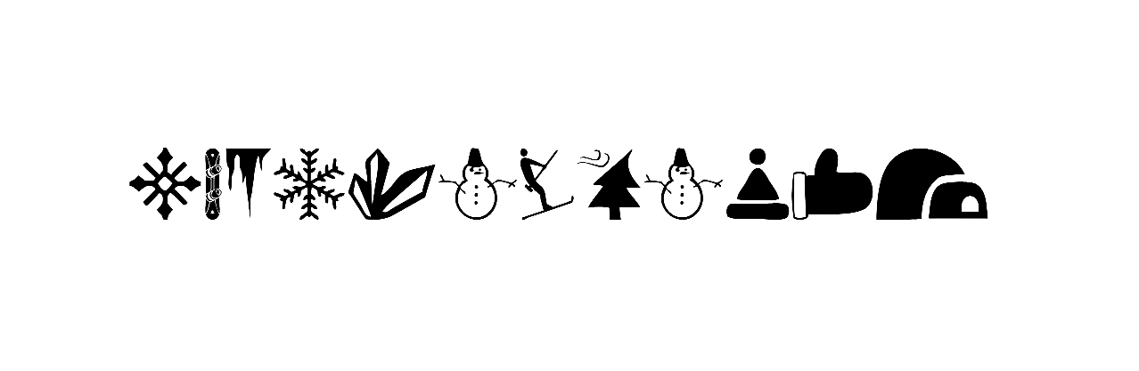 Winter Icons Font Download