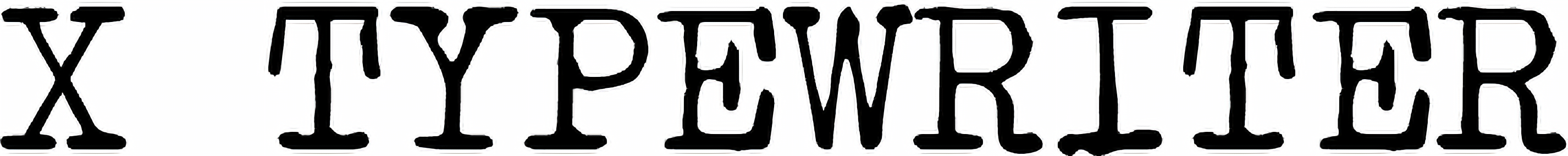 X Typewriter font Free