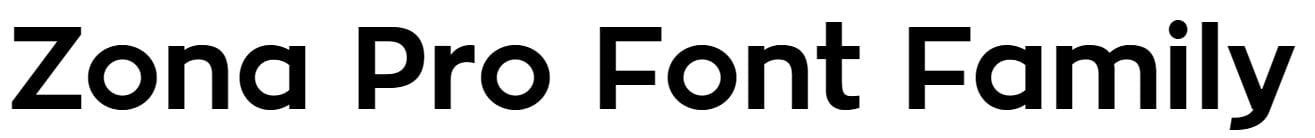 Zona Pro Font free