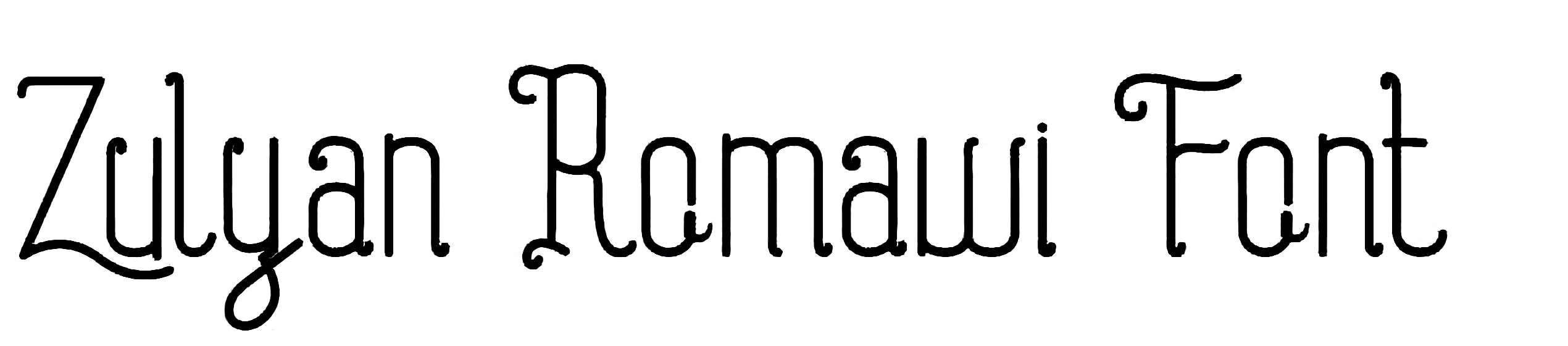 Zulyan Romawi Font Free