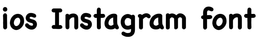 iPhone Instagram Fonts