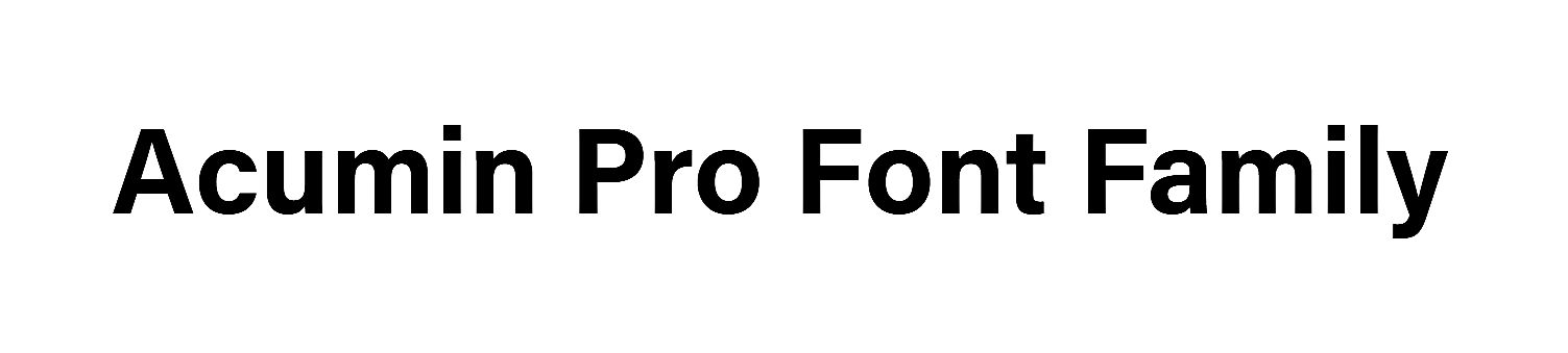 Acumin pro font free download