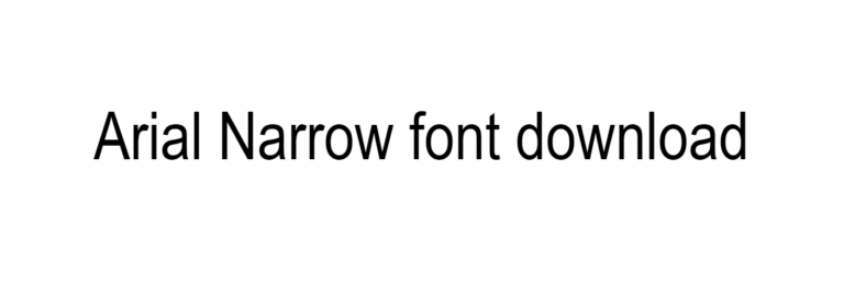 Arial Narrow font download