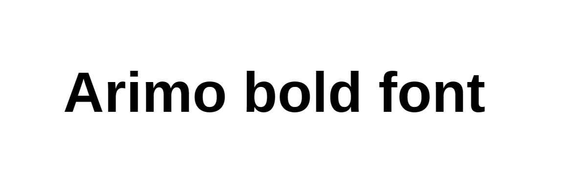 Arimo Bold Font Download, #Arimobold