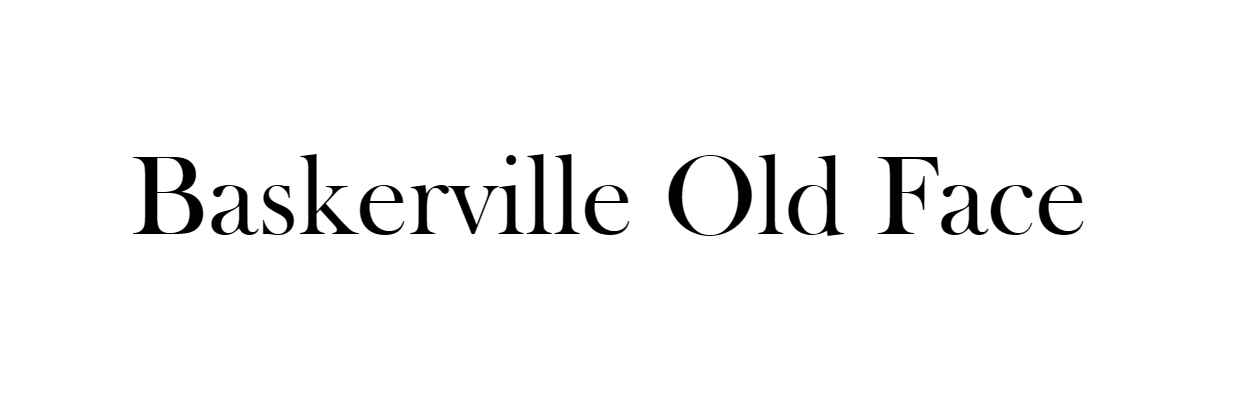 Baskerville Old Face Font