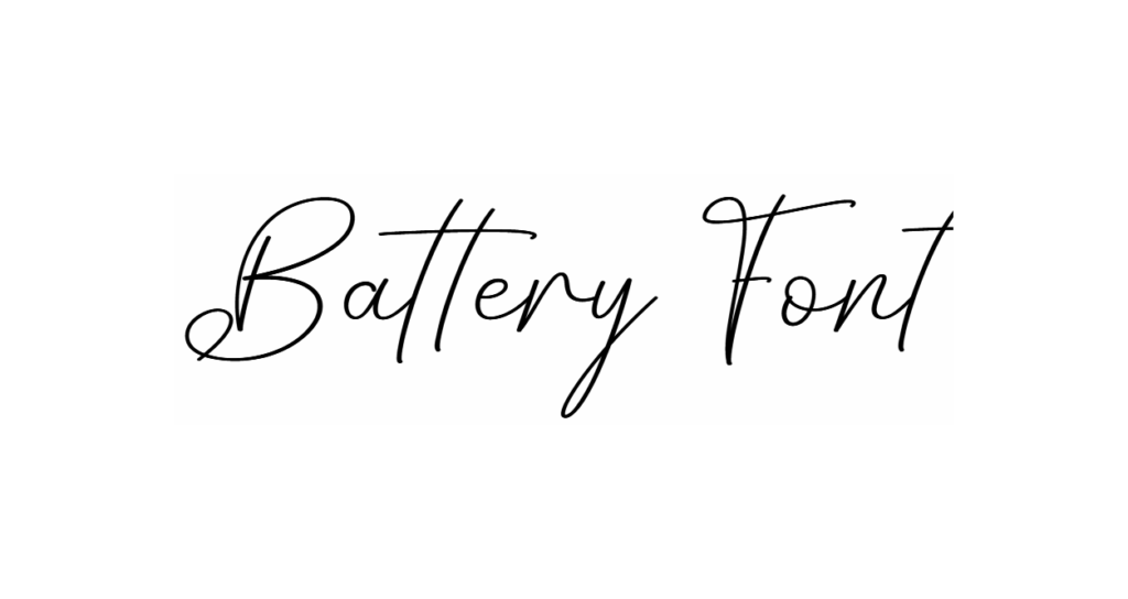 Battery Font | DafontStyle