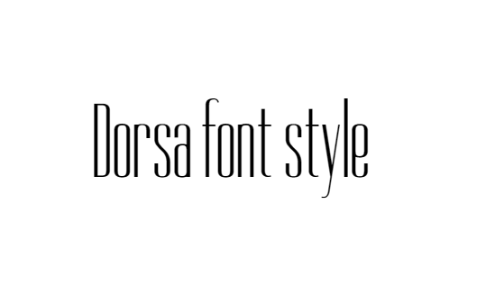 Dorsa Font