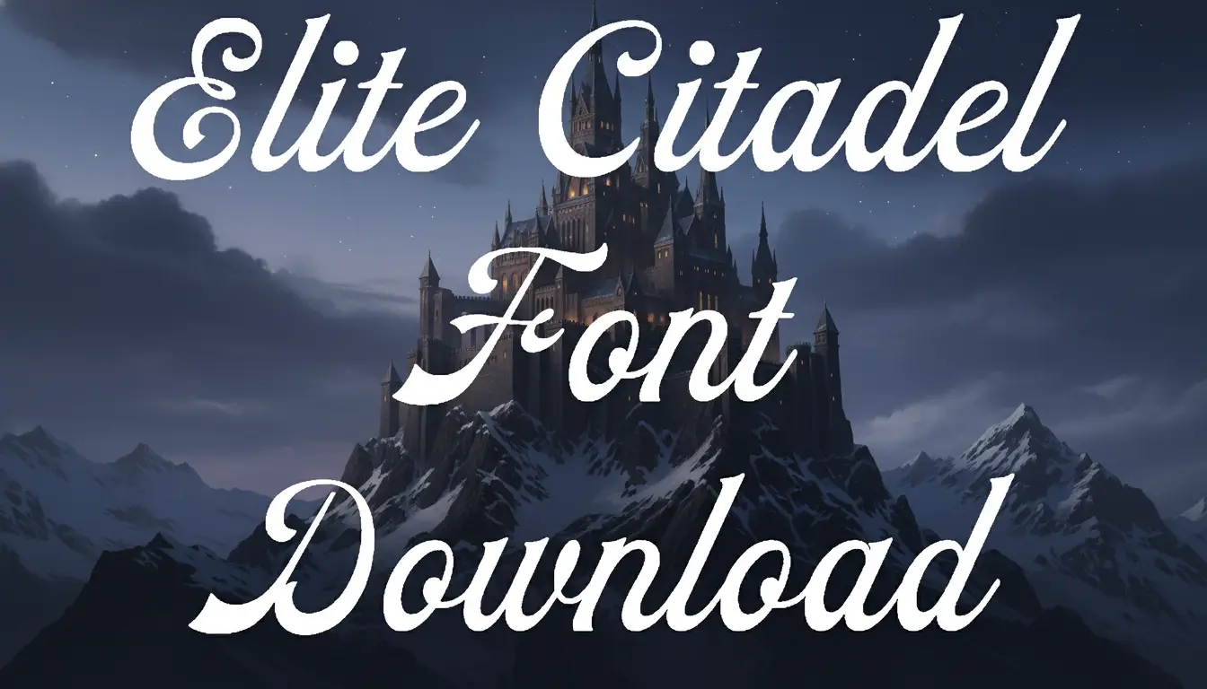 Elite Citadel Font Download