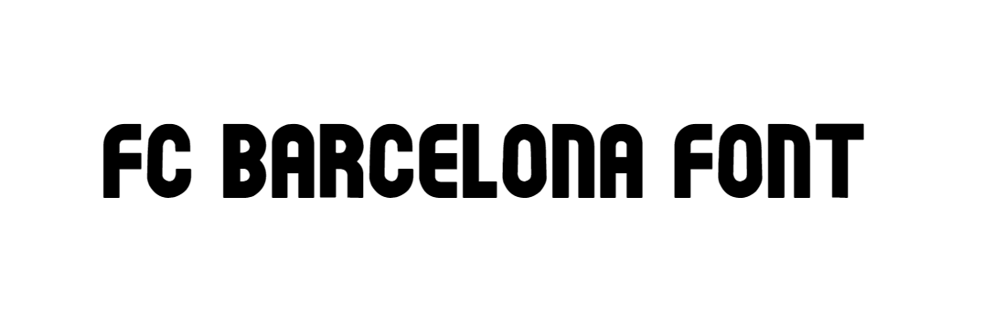 Fc barcelona font
