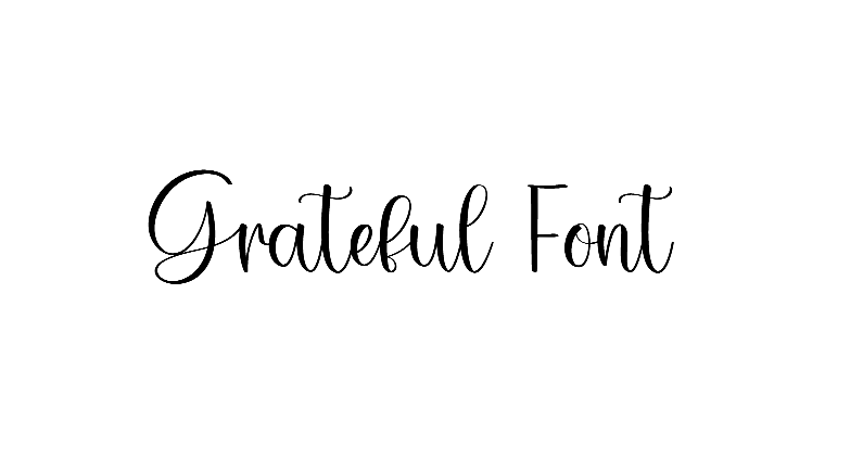 Grateful font