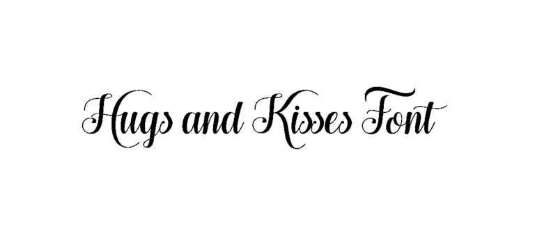 Hugs and Kisses Font free download