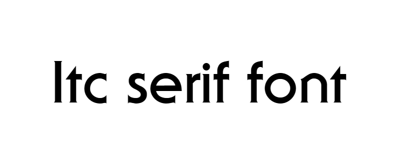 Itc serif font