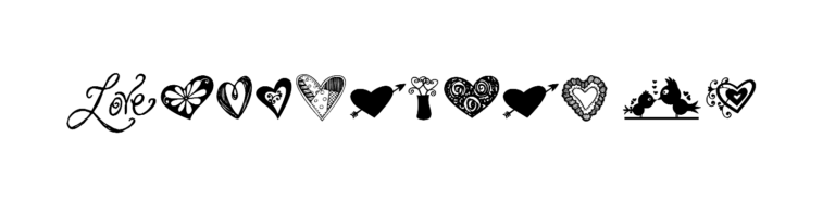 KG Heart Doodles font download