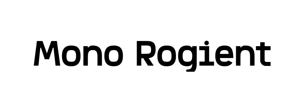 Mono Rogient Font Download
