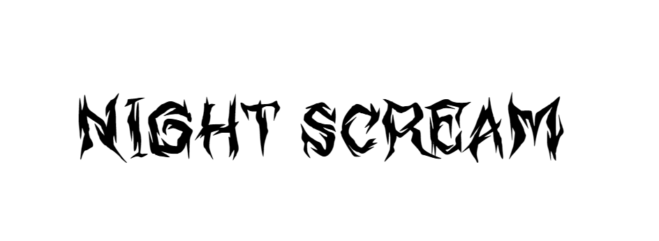 Night Scream font download