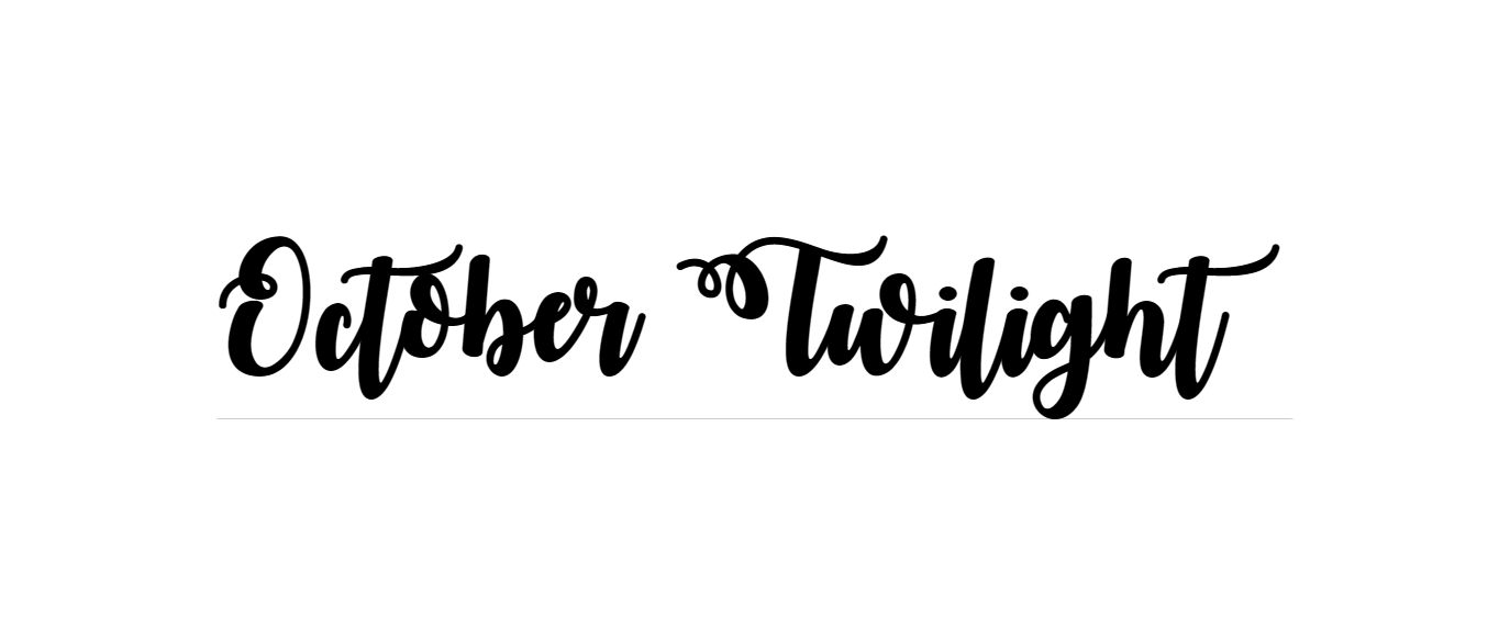 October Twilight Font Download