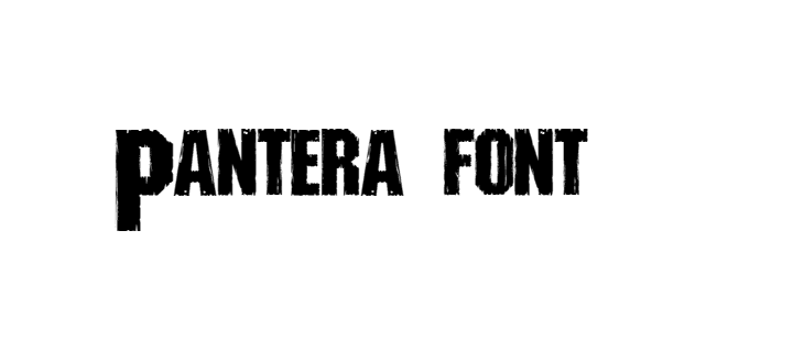 Pantera font