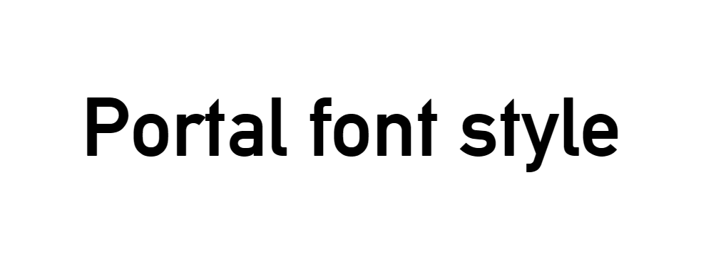 Portal Font