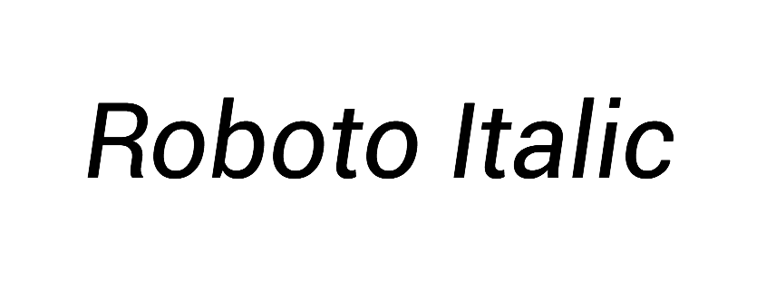 Roboto Italic font Free download