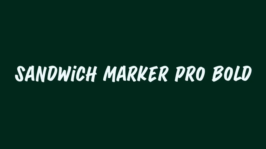 Sandwich Marker Pro Bold