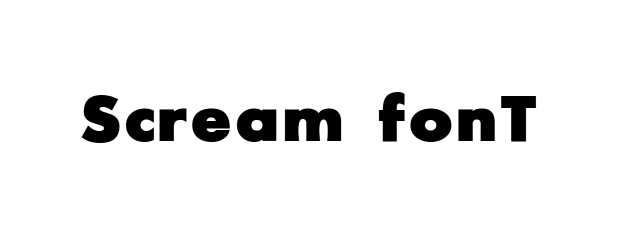 Scream Font Download