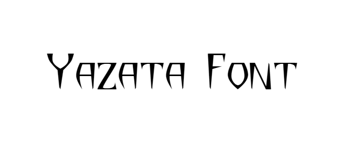 Yazata Font download