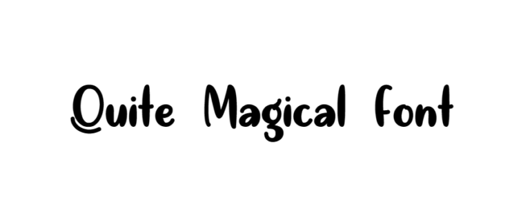 Quite magical font download