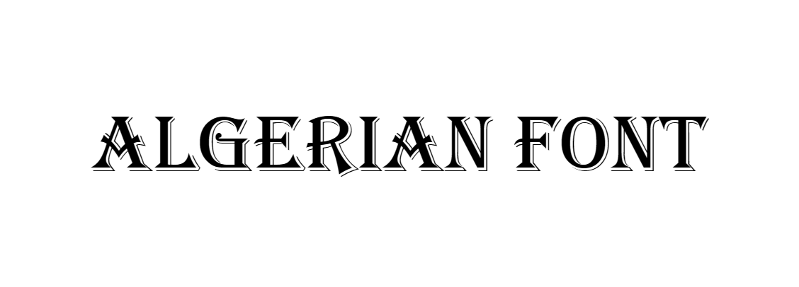 Algerian font free download