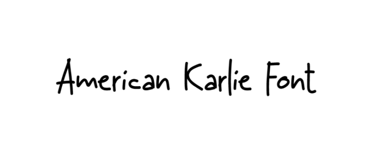 American Karlie Font download