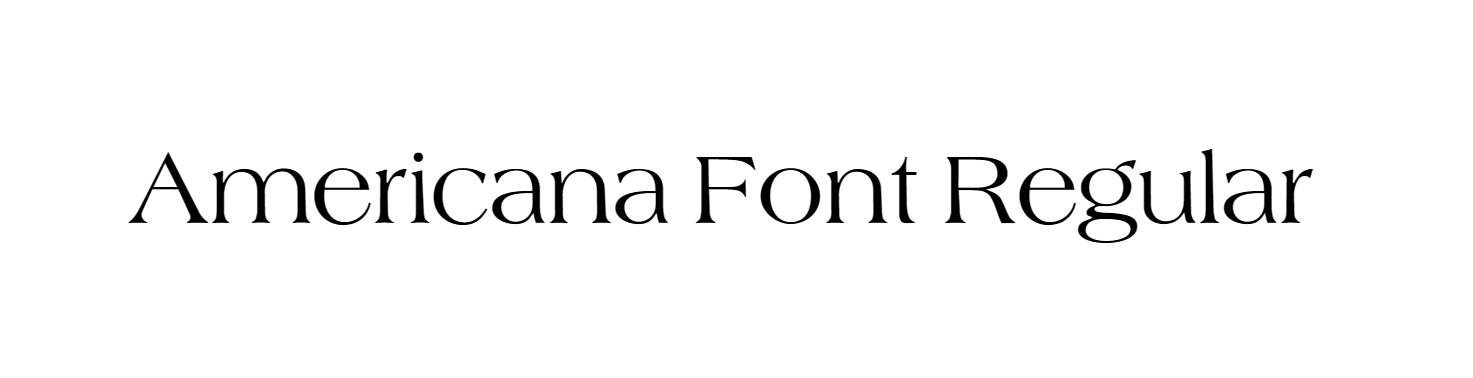 Americana Font Regular download