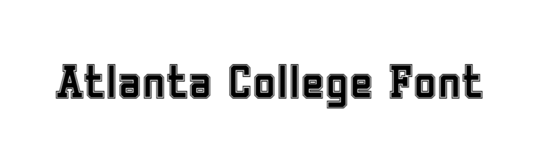 Atlanta College Font free download