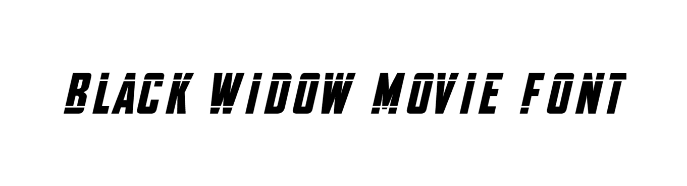 Black Widow Movie Font download