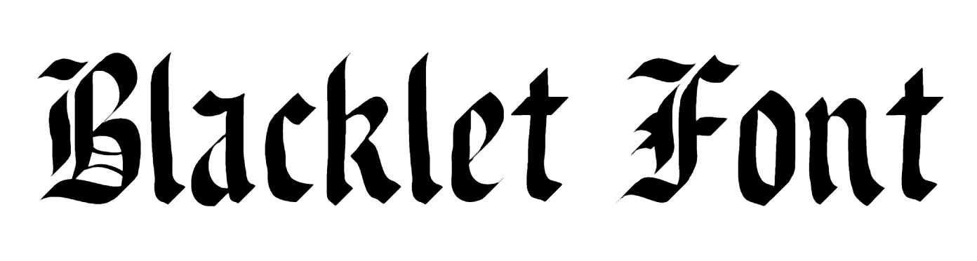 Blacklet Font download, Black let Font