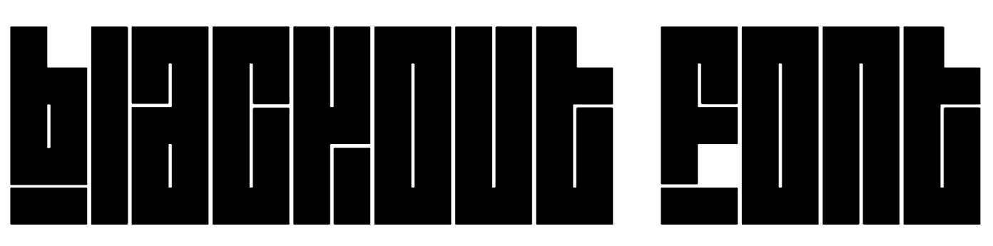Blackout Font