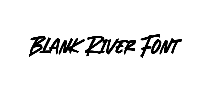Blank River Font download