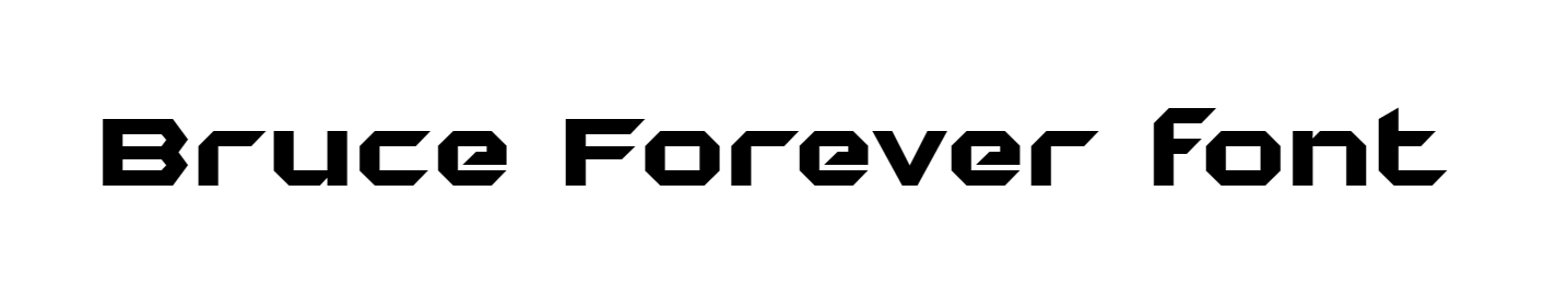 Bruce Forever font free download