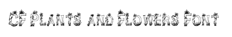 CF Plants and Flowers Font download
