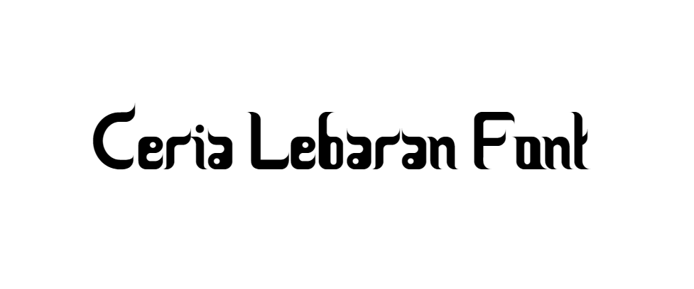Ceria Lebaran Font free download